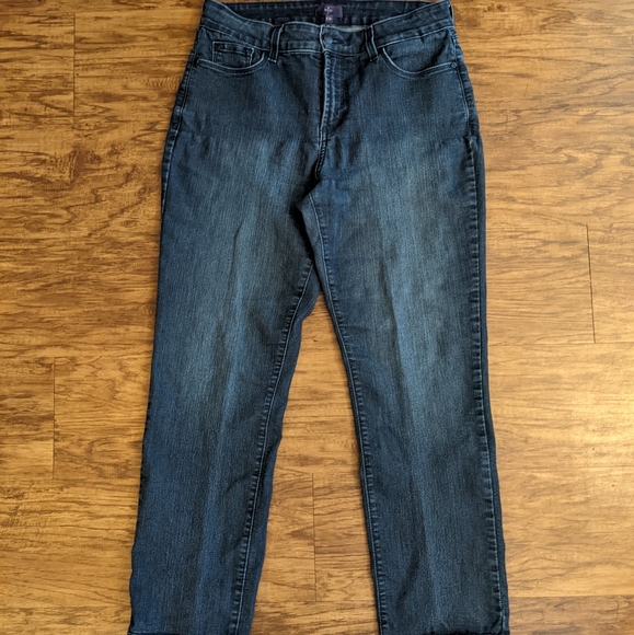 NYDJ Straight Leg Jeans Size 10P - Picture 3 of 11